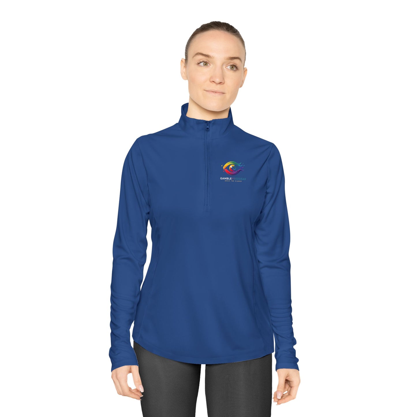 Ladies Quarter-Zip Pullover, Cozy Athletic Top, Great for Outdoor Adventures,