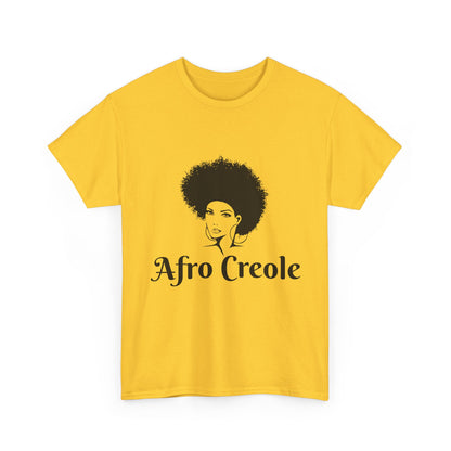 Afro Creole Tee, Unisex Heavy Cotton T-Shirt, Cultural Pride Apparel,
