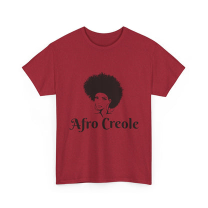 Afro Creole Tee, Unisex Heavy Cotton T-Shirt, Cultural Pride Apparel,