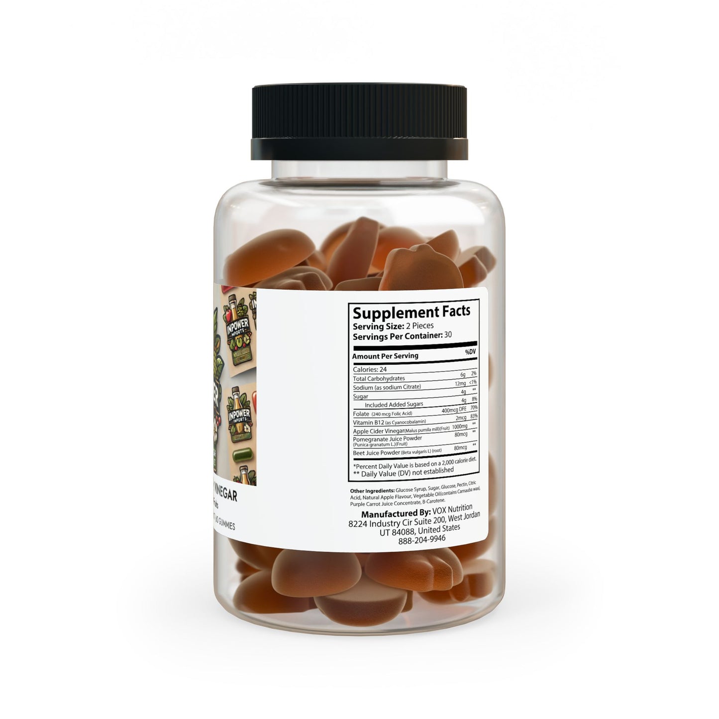 Apple Cider Vinegar Gummies (60 Gummies)