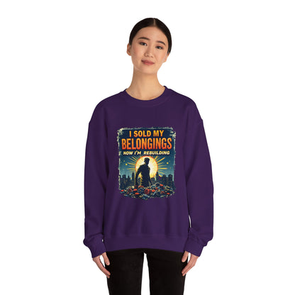 Rebuilding Vibes Crewneck Sweatshirt – Hope, Healing & Gambling Recovery Support
