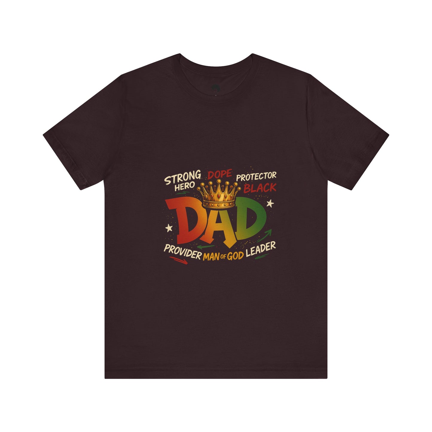 Hero Dad Unisex Tee, Father's Day Gift, Black Pride Shirt, Family Apparel, Rasta