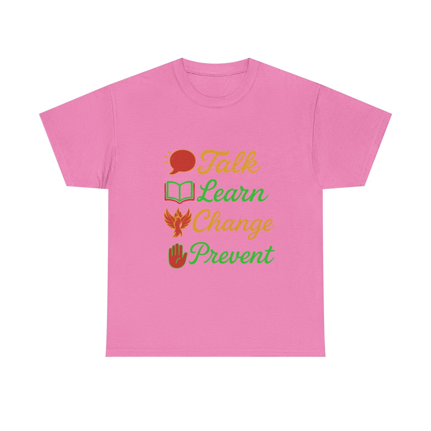 Educational Awareness Tee | Talk Learn Change Prevent, Gift for Teachers, [...]