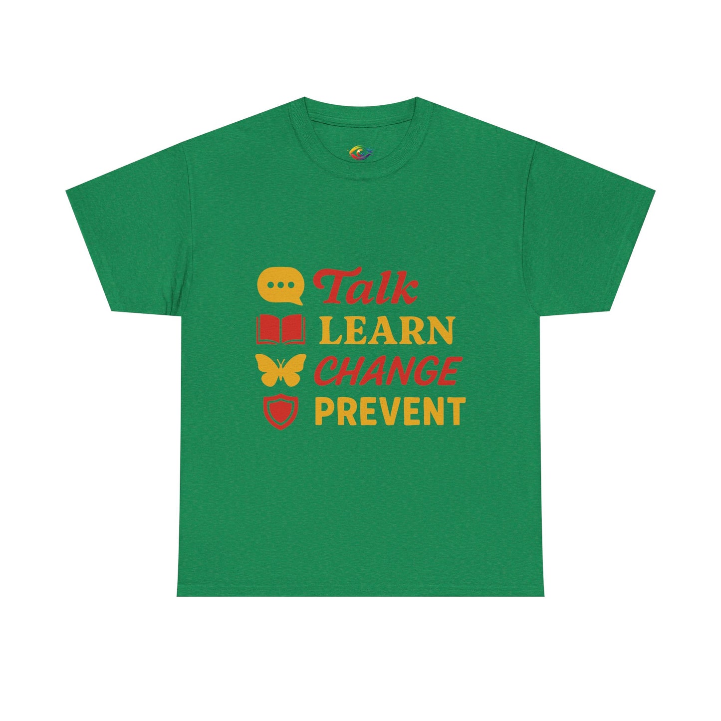 Talk, Learn, Change Prevent Tee - Unisex Heavy Cotton Tee, Educational [...]