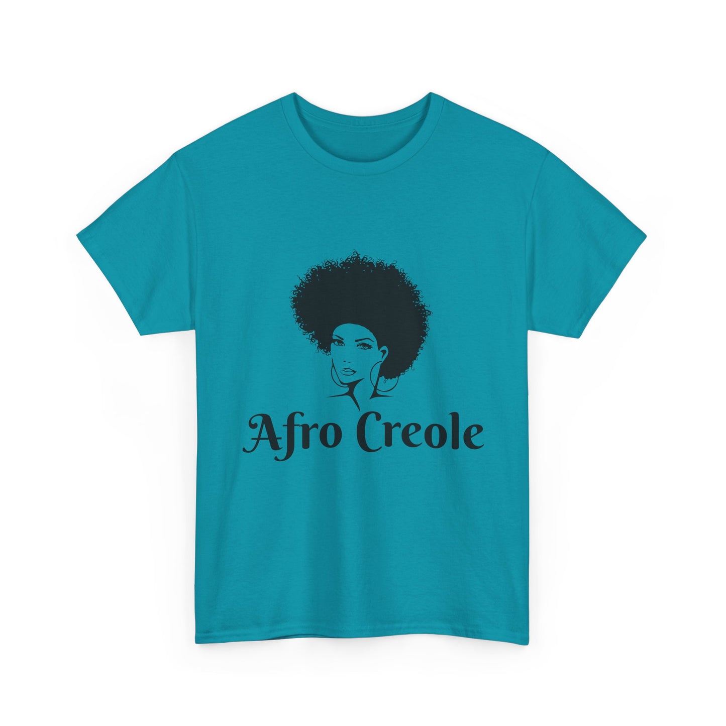 Afro Creole Tee, Unisex Heavy Cotton T-Shirt, Cultural Pride Apparel,