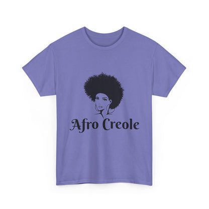 Afro Creole Tee, Unisex Heavy Cotton T-Shirt, Cultural Pride Apparel,