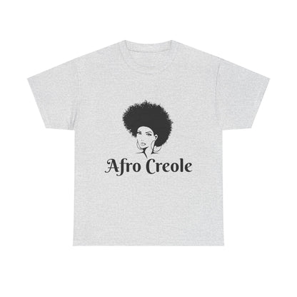 Afro Creole Tee, Unisex Heavy Cotton T-Shirt, Cultural Pride Apparel,