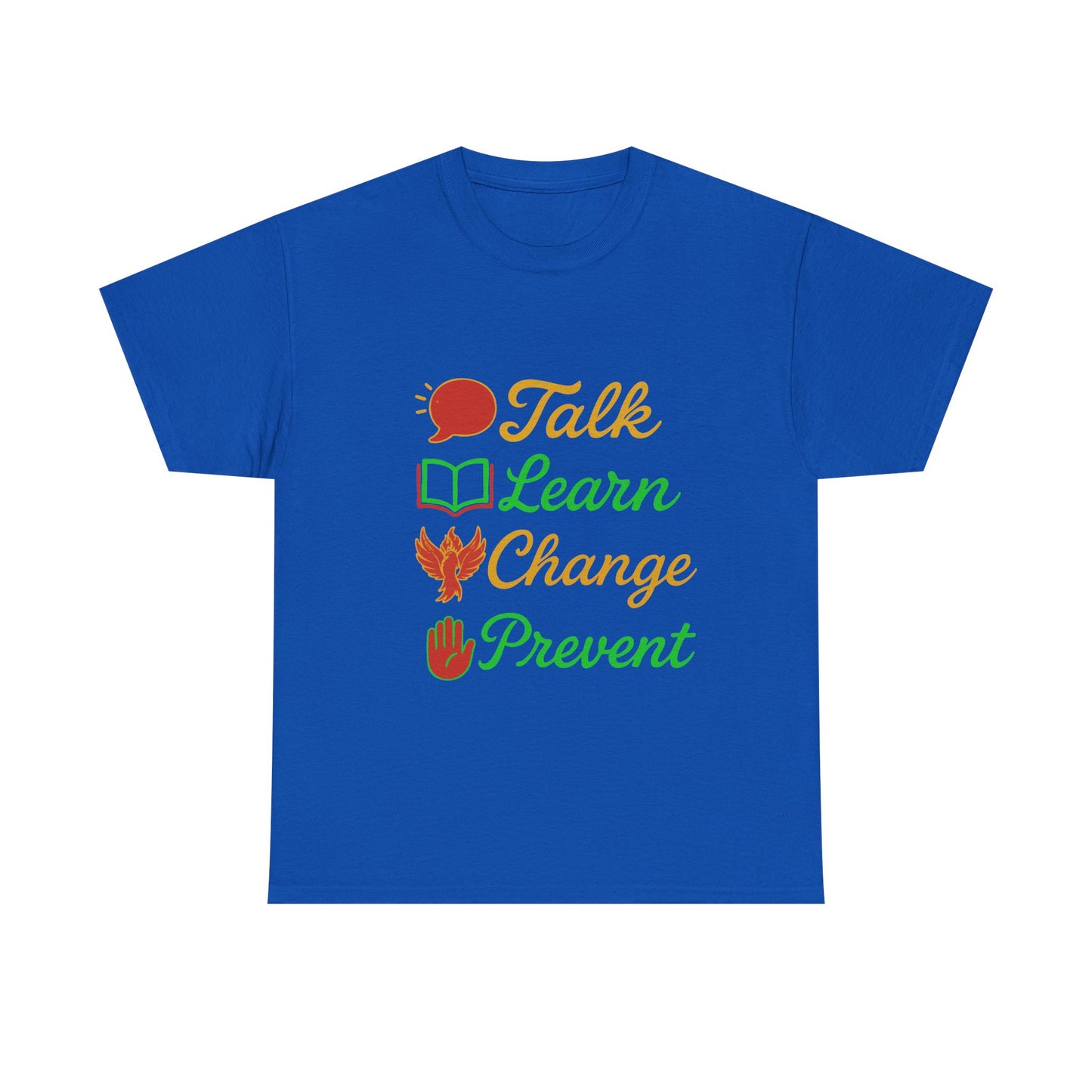 Educational Awareness Tee | Talk Learn Change Prevent, Gift for Teachers, [...]