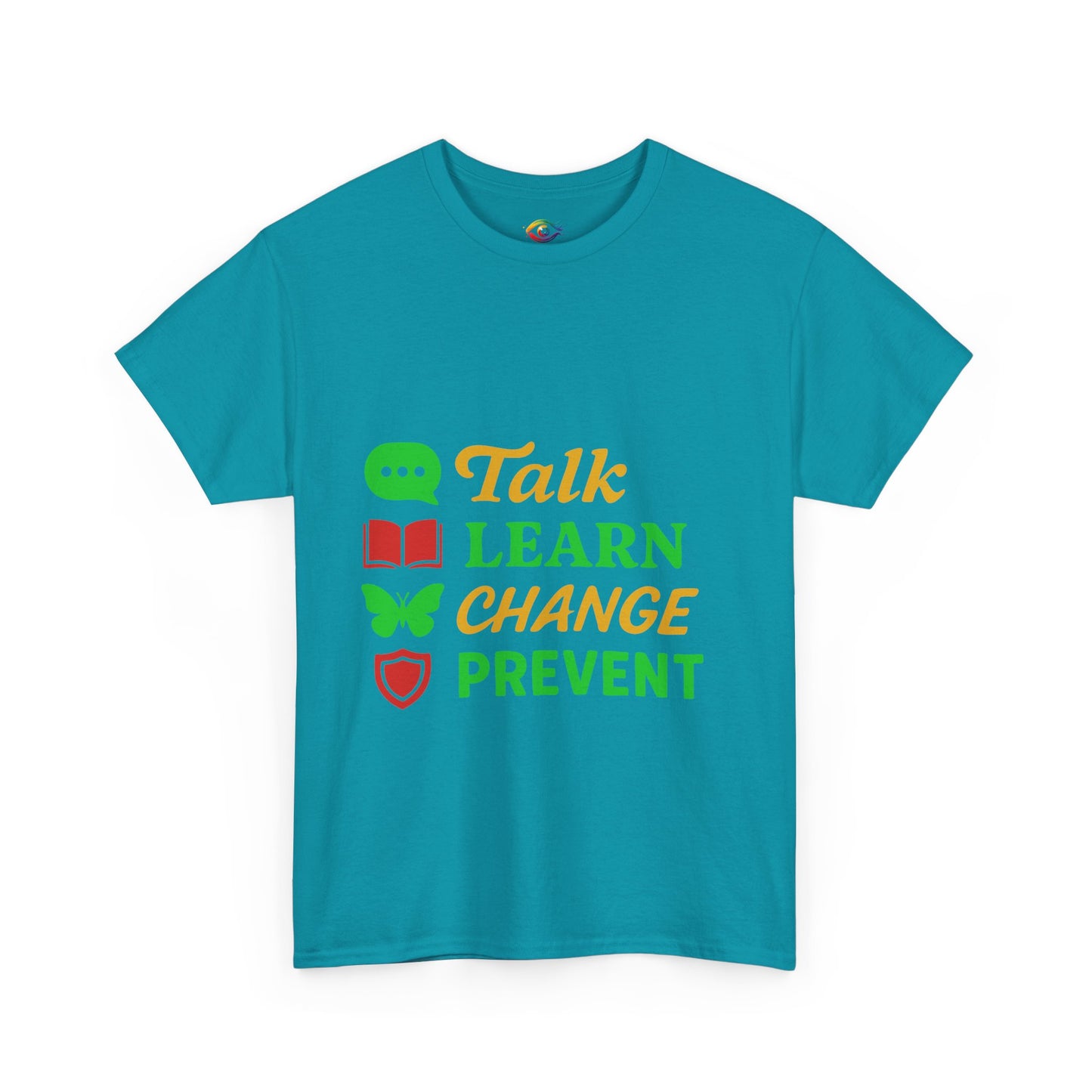 Mental Health Awareness Tee, Talk Learn Change Prevent Shirt, Unisex