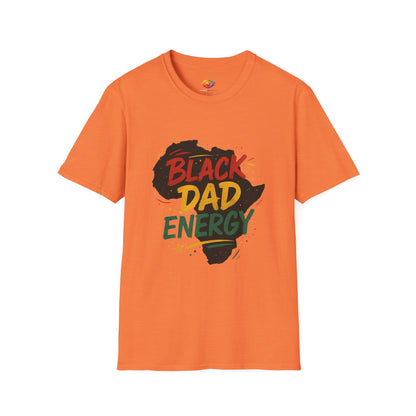 Black Dad Energy T-Shirt, Father's Day Gift, Unisex Tee, Dad Apparel, African