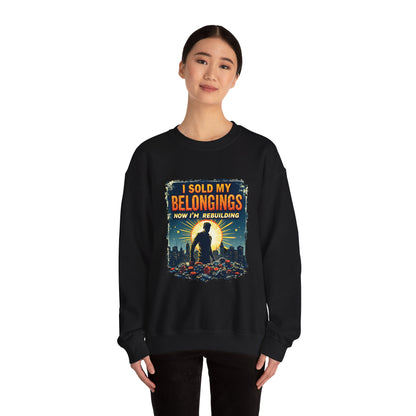 Rebuilding Vibes Crewneck Sweatshirt – Hope, Healing & Gambling Recovery Support