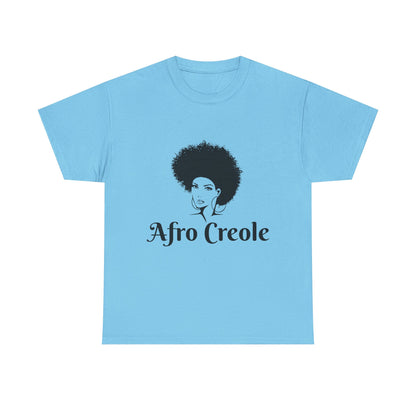 Afro Creole Tee, Unisex Heavy Cotton T-Shirt, Cultural Pride Apparel,