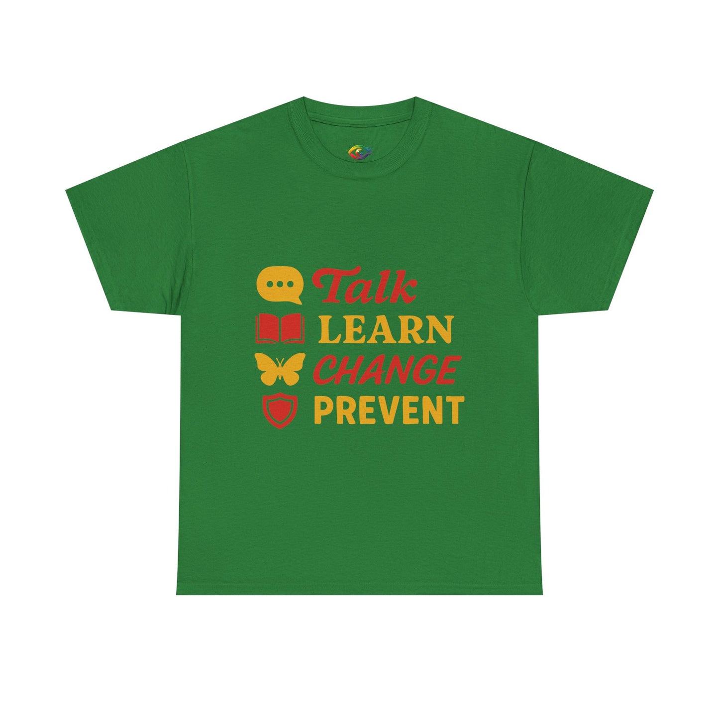 Talk, Learn, Change Prevent Tee - Unisex Heavy Cotton Tee, Educational [...]