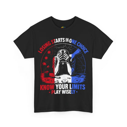 Losing Is a Choice – Gambling Prevention Edition Unisex Jersey Tee