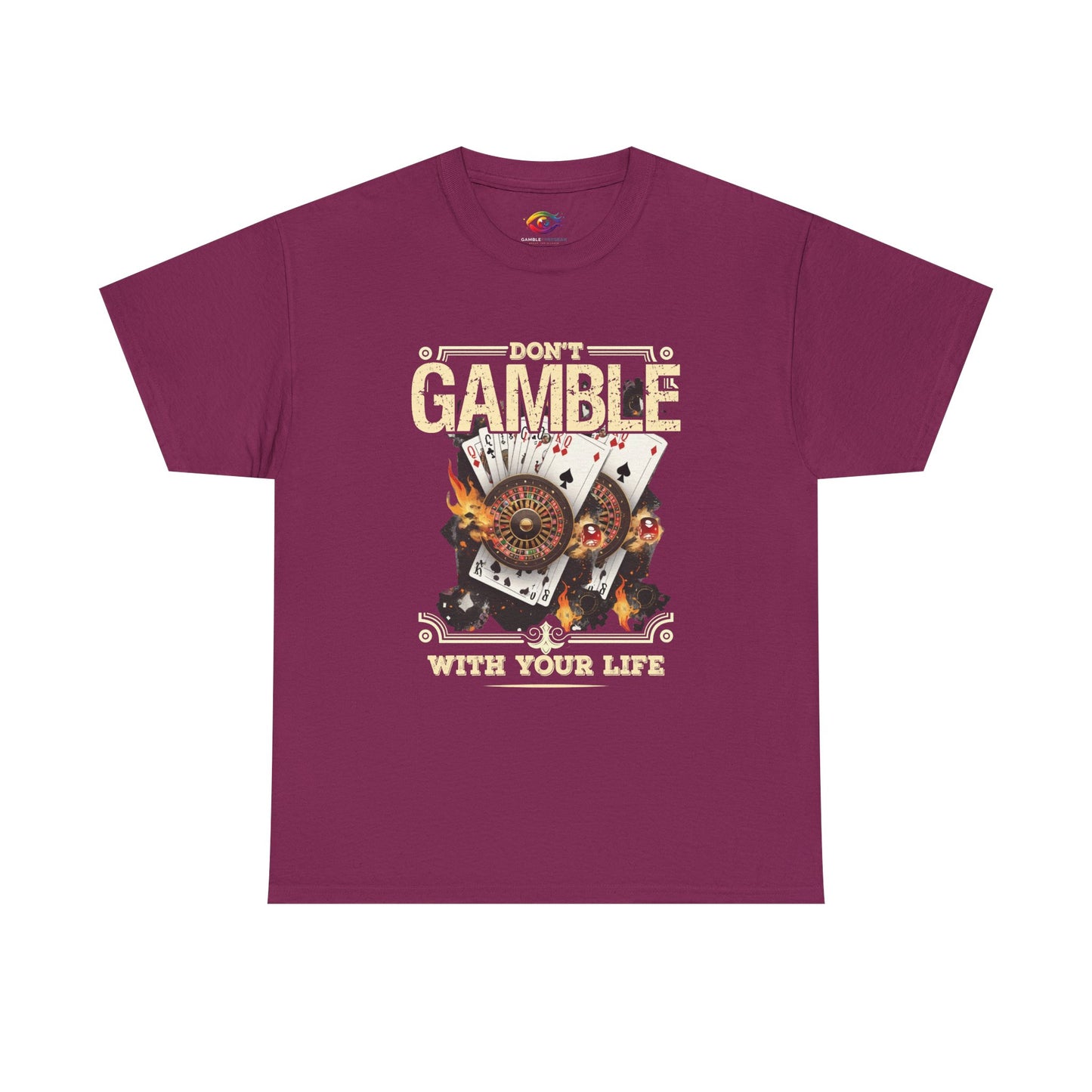 Don't Gamble With Your Life Tee, Unisex Cotton T-Shirt, Casual Wear, Gift for