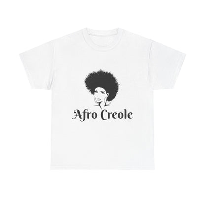 Afro Creole Tee, Unisex Heavy Cotton T-Shirt, Cultural Pride Apparel,
