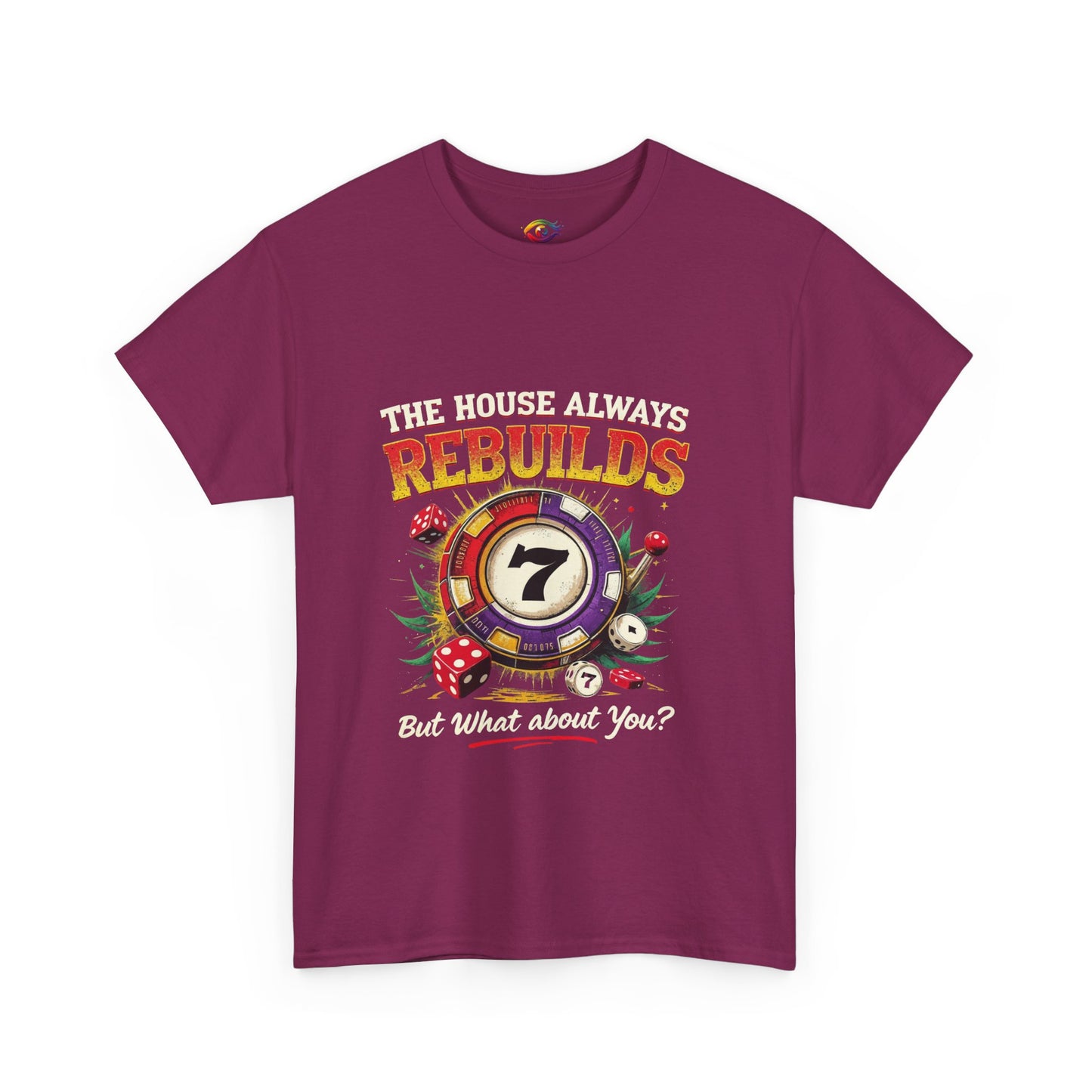 The House Always Rebuilds Unisex Tee Casual Graphic Shirt, Resilience