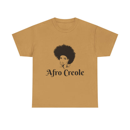 Afro Creole Tee, Unisex Heavy Cotton T-Shirt, Cultural Pride Apparel,