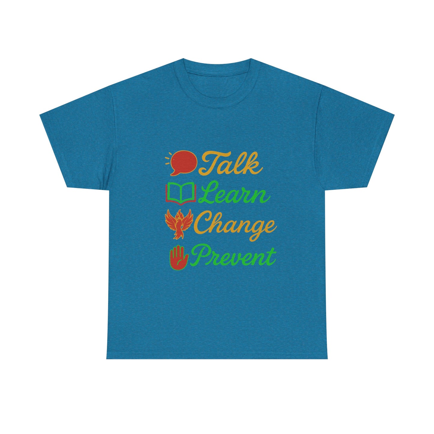 Educational Awareness Tee | Talk Learn Change Prevent, Gift for Teachers, [...]