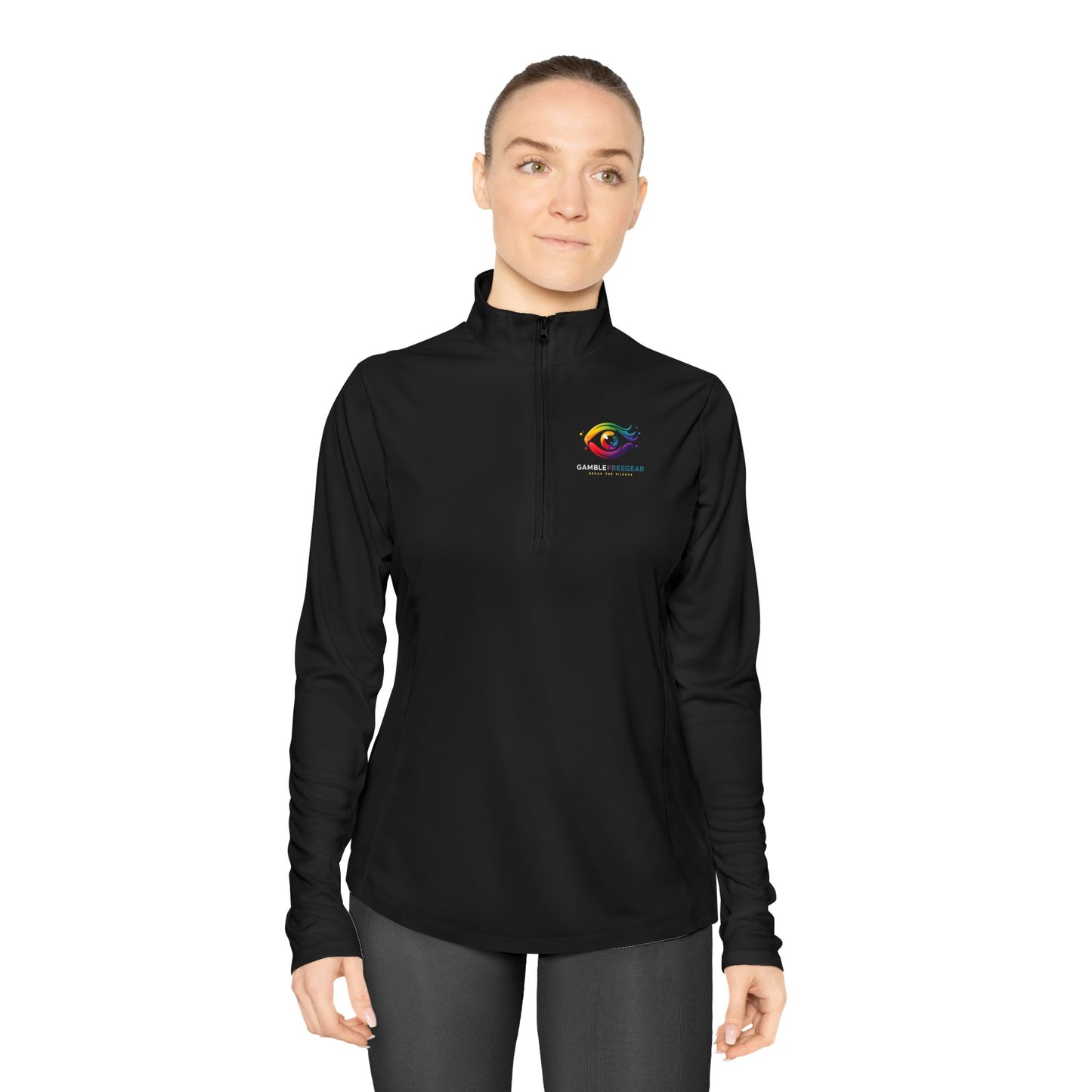 Ladies Quarter-Zip Pullover, Cozy Athletic Top, Great for Outdoor Adventures,
