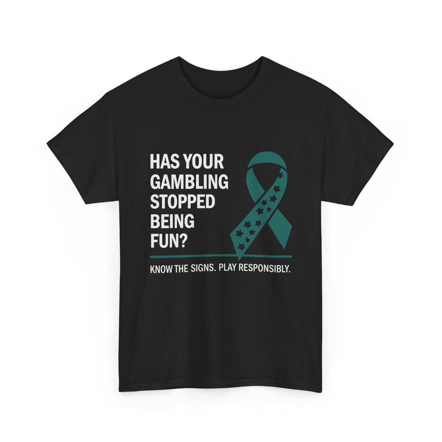 Gambling Addiction Awareness, Gambling Recovery & Responsibility Shirt – Unisex Heavy Cotton Tee