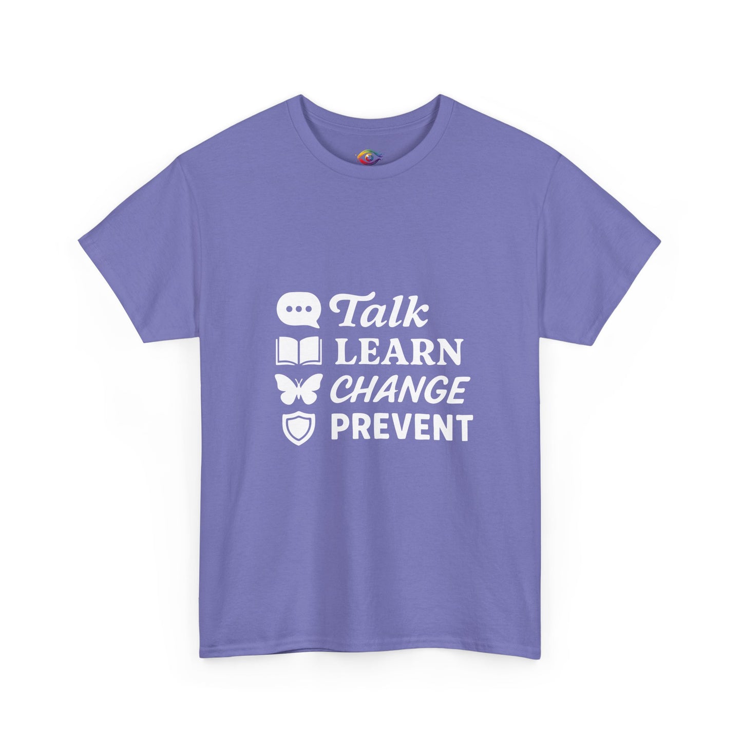 “Talk Learn Change Prevent T-Shirt | Gambling Addiction Recovery Tee | Phoenix Motivational Awareness Shirt by GambleFreeGear”