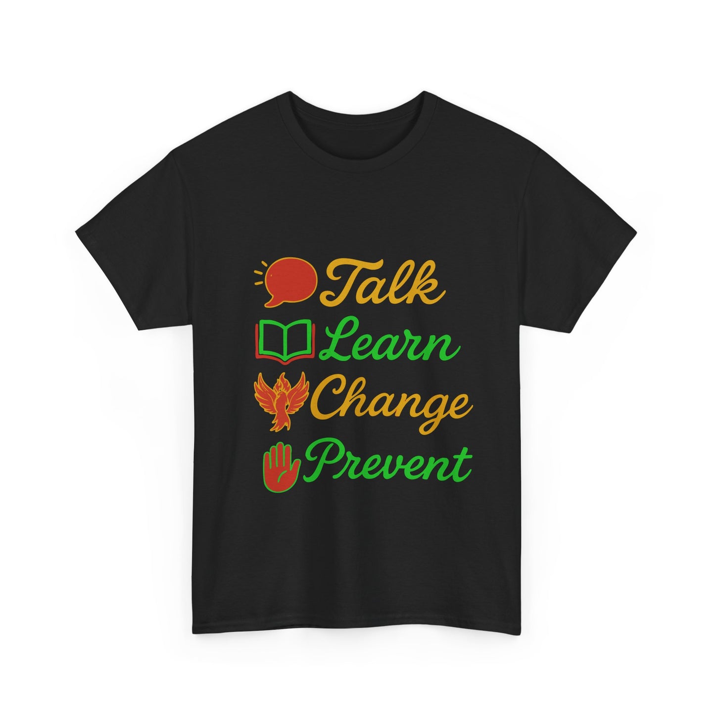 Educational Awareness Tee | Talk Learn Change Prevent, Gift for Teachers, [...]