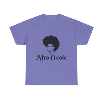 Afro Creole Tee, Unisex Heavy Cotton T-Shirt, Cultural Pride Apparel,