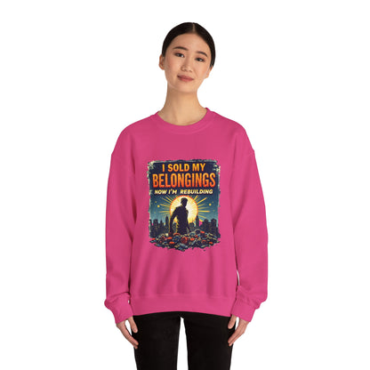 Rebuilding Vibes Crewneck Sweatshirt – Hope, Healing & Gambling Recovery Support
