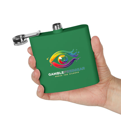 Colorful Stainless Steel Flask – 6oz | Unique Gift for Gamblers, Bachelor