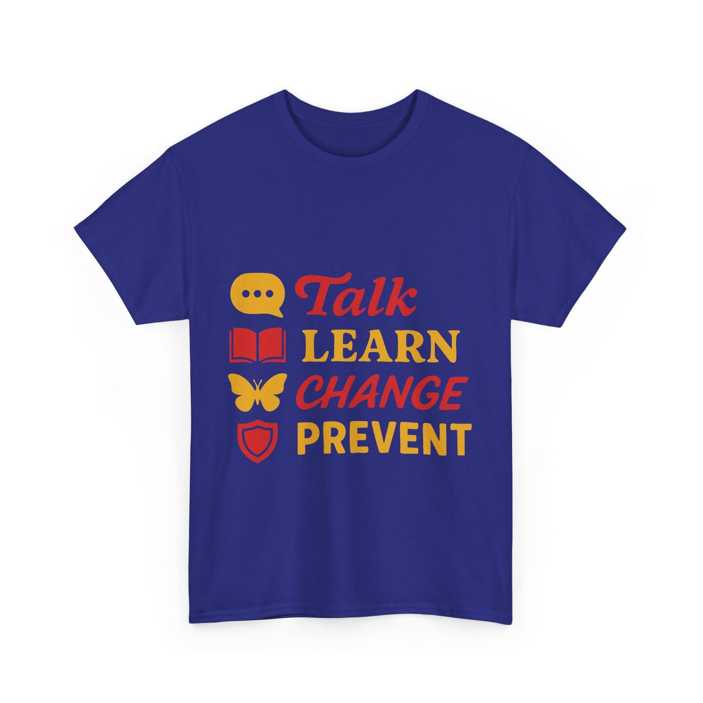 Talk, Learn, Change Prevent Tee - Unisex Heavy Cotton Tee, Educational [...]