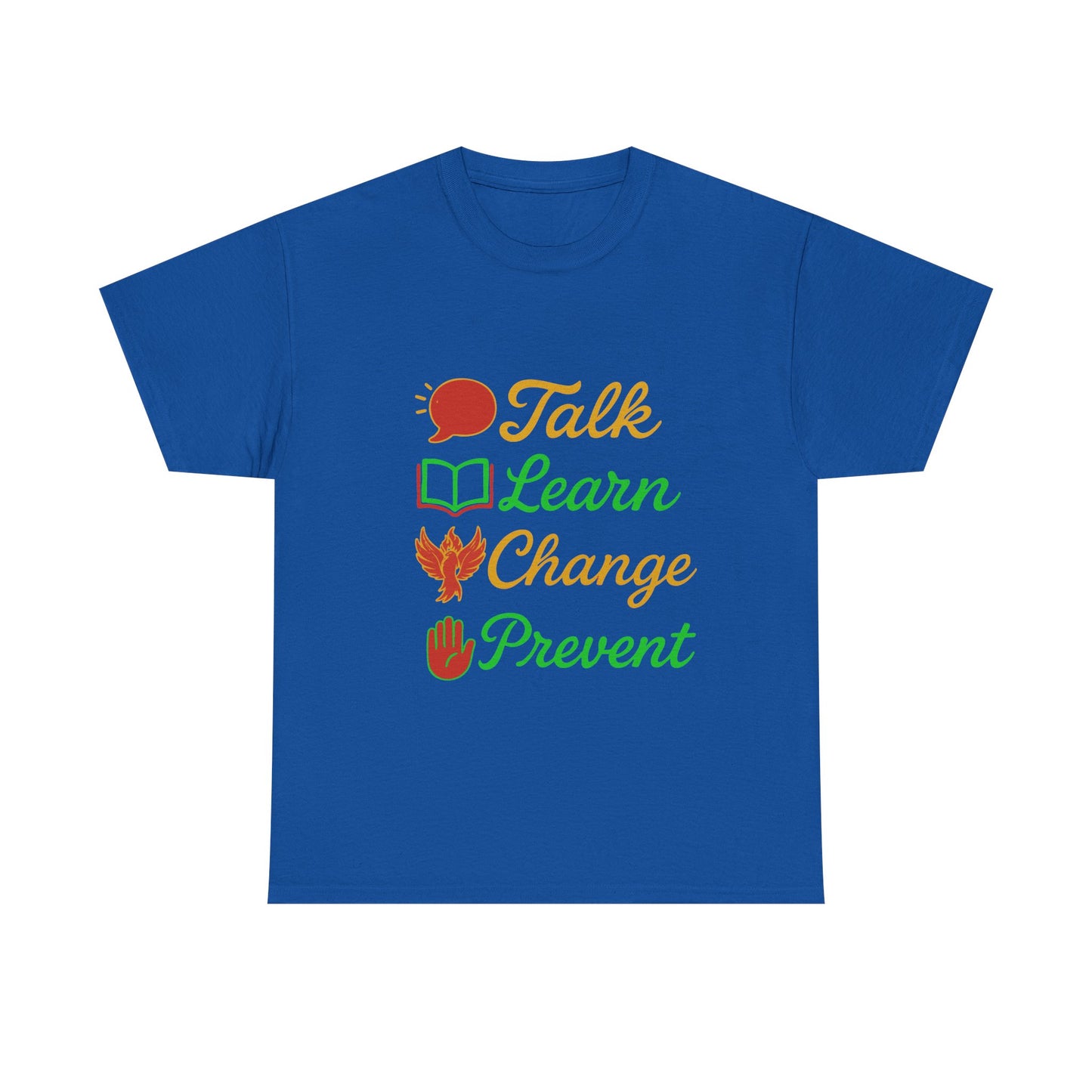 Educational Awareness Tee | Talk Learn Change Prevent, Gift for Teachers, [...]