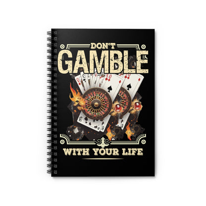 Gambling-Themed Spiral Notebook, Perfect for Gamblers, Gift for Casino Lovers,