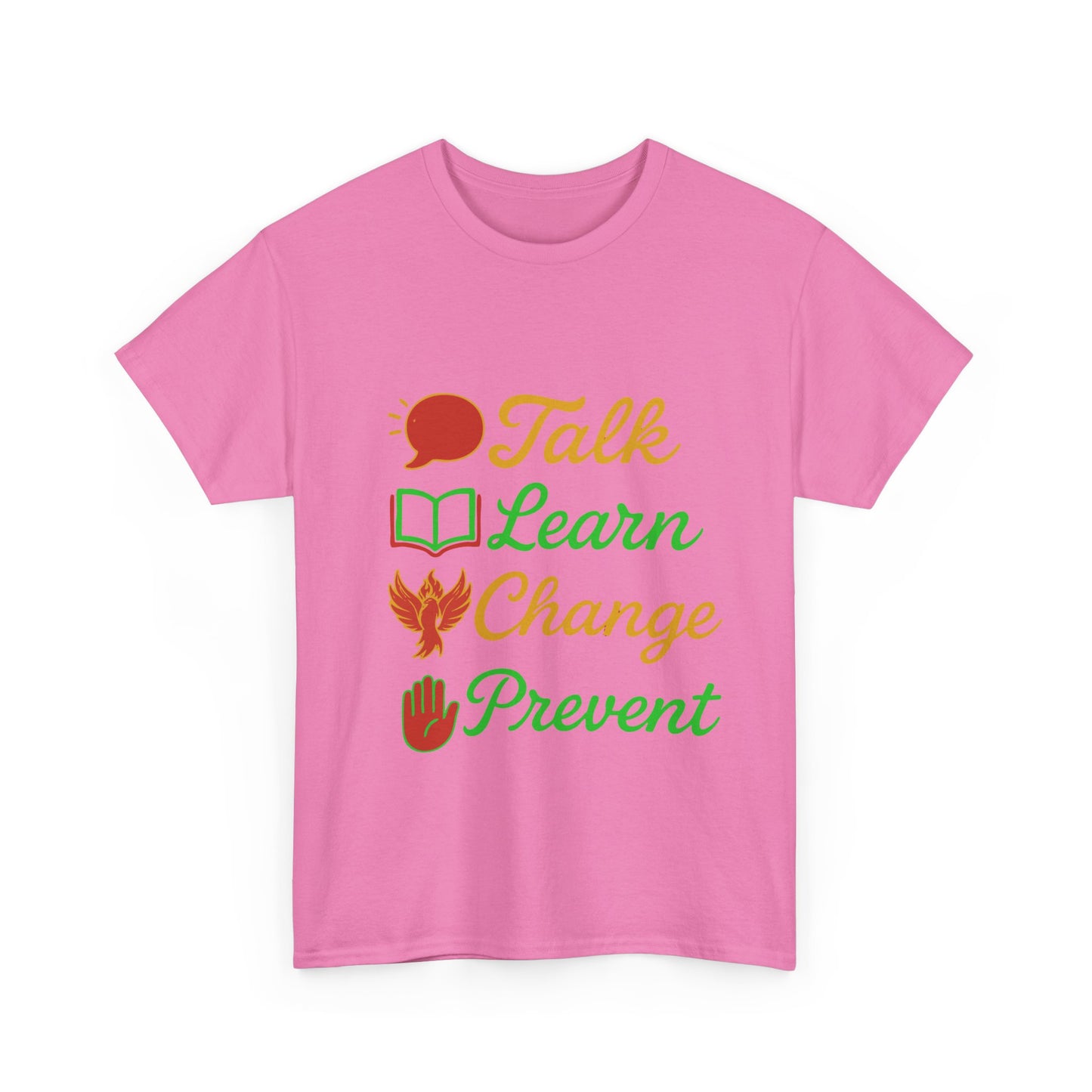 Educational Awareness Tee | Talk Learn Change Prevent, Gift for Teachers, [...]