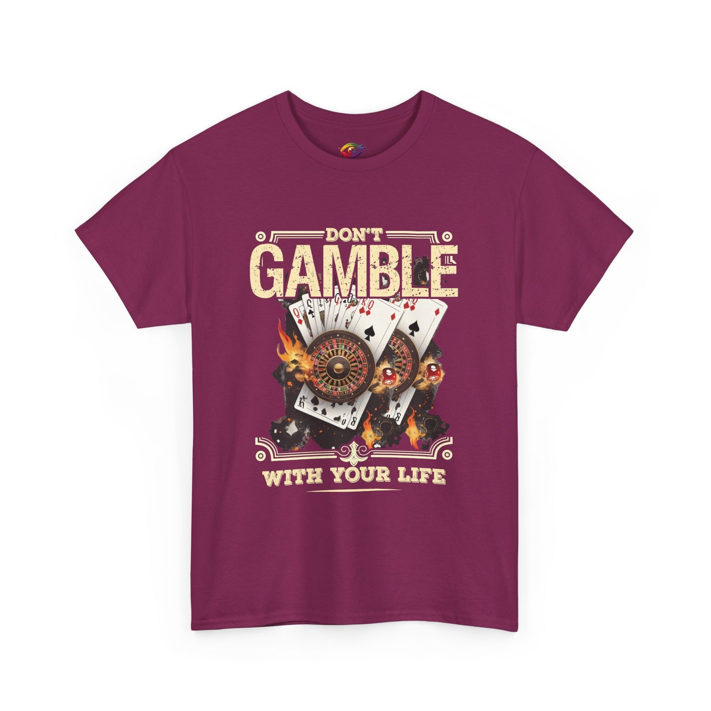 Don't Gamble With Your Life Tee, Unisex Cotton T-Shirt, Casual Wear, Gift for