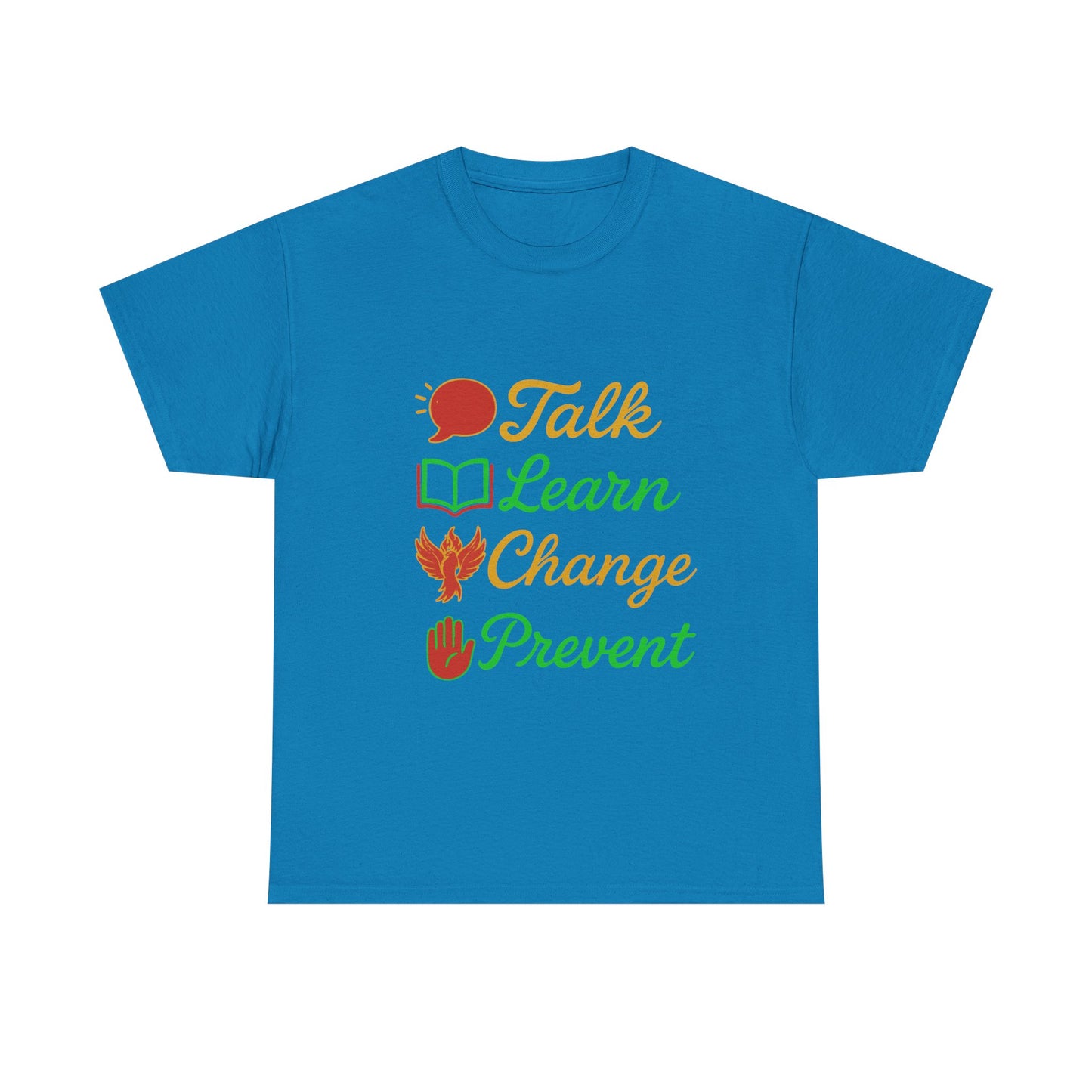 Educational Awareness Tee | Talk Learn Change Prevent, Gift for Teachers, [...]