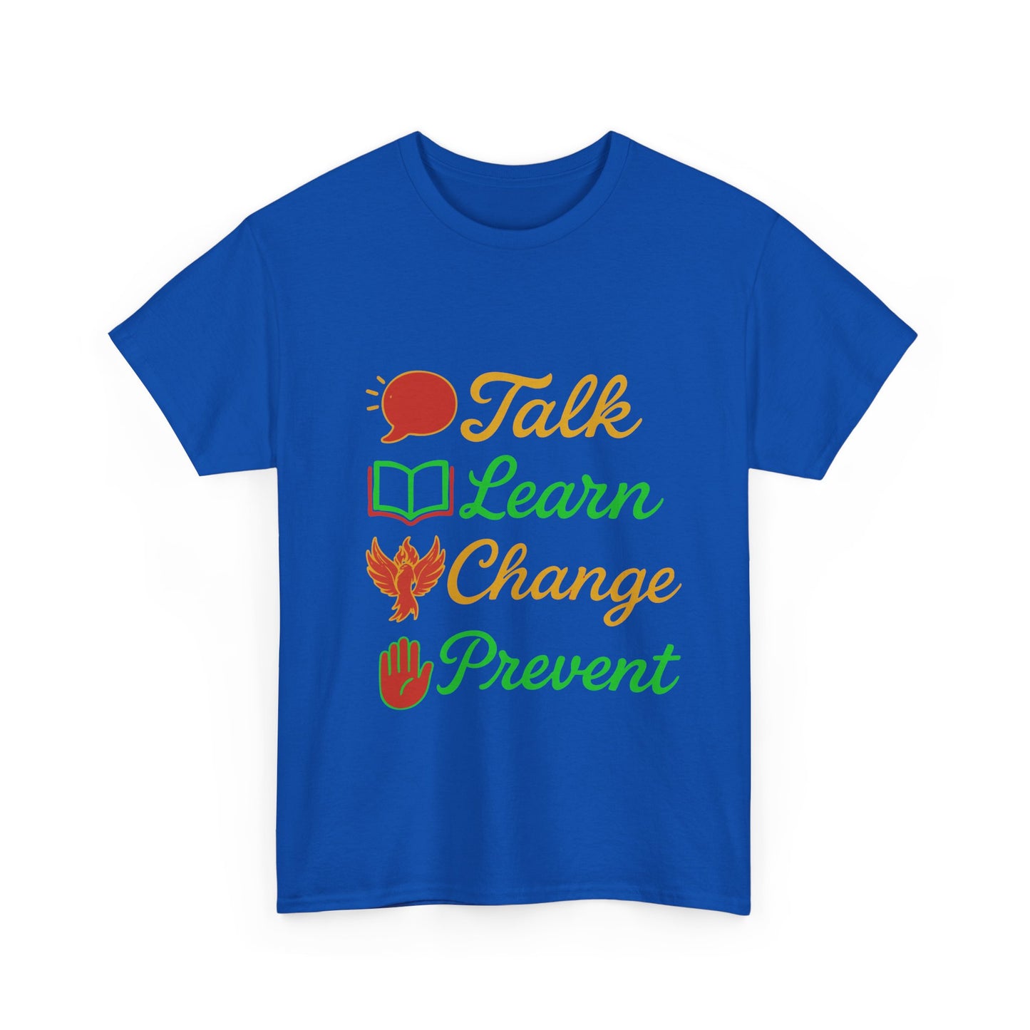 Educational Awareness Tee | Talk Learn Change Prevent, Gift for Teachers, [...]