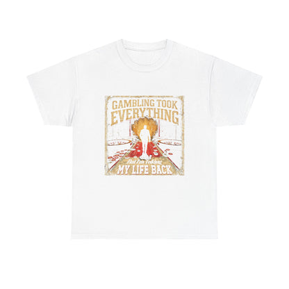 Gambling Recovery Tee - Unisex Heavy Cotton Shirt, Addiction Awareness,