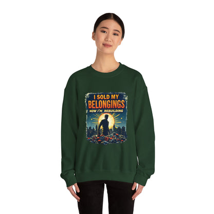 Rebuilding Vibes Crewneck Sweatshirt – Hope, Healing & Gambling Recovery Support