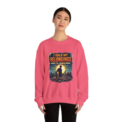 Rebuilding Vibes Crewneck Sweatshirt – Hope, Healing & Gambling Recovery Support