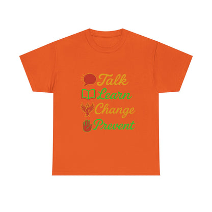 Educational Awareness Tee | Talk Learn Change Prevent, Gift for Teachers, [...]