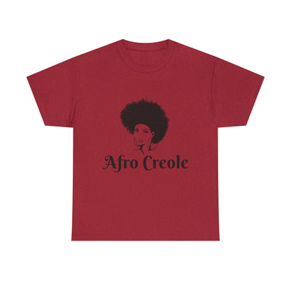 Afro Creole Tee, Unisex Heavy Cotton T-Shirt, Cultural Pride Apparel,