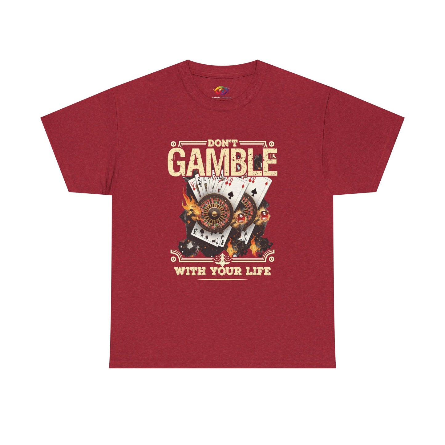 Don't Gamble With Your Life Tee, Unisex Cotton T-Shirt, Casual Wear, Gift for