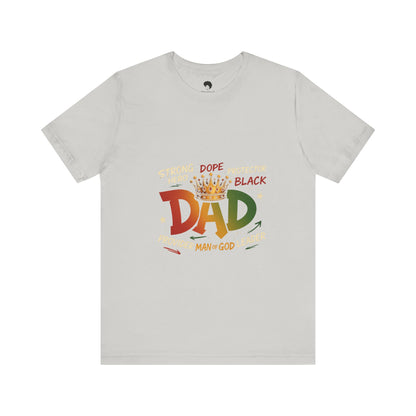Hero Dad Unisex Tee, Father's Day Gift, Black Pride Shirt, Family Apparel, Rasta
