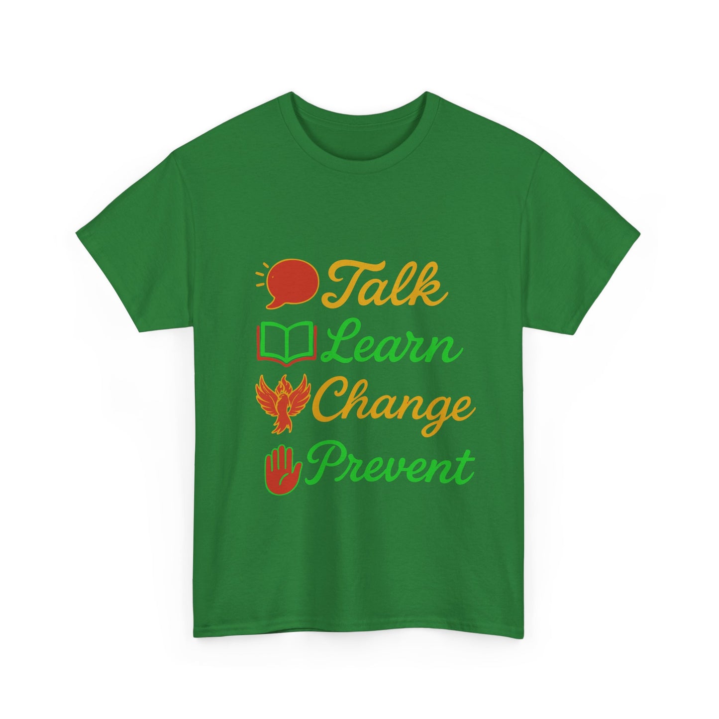 Educational Awareness Tee | Talk Learn Change Prevent, Gift for Teachers, [...]