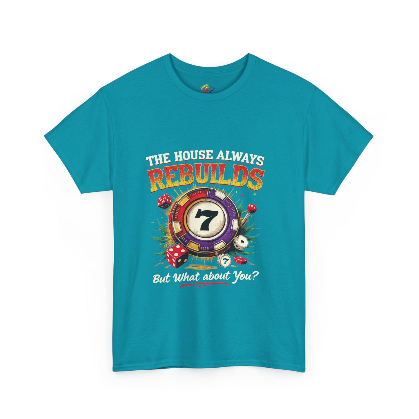 The House Always Rebuilds Unisex Tee Casual Graphic Shirt, Resilience