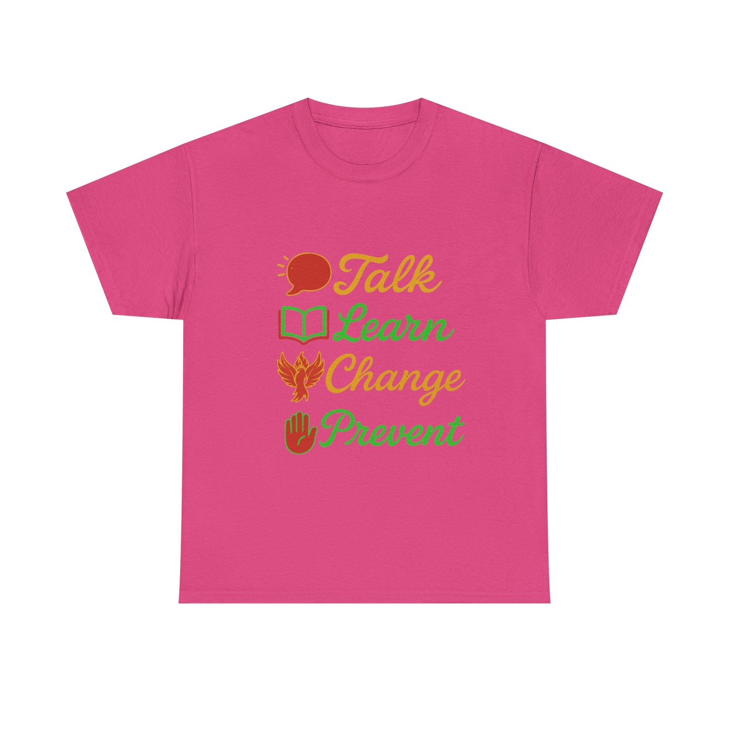 Educational Awareness Tee | Talk Learn Change Prevent, Gift for Teachers, [...]