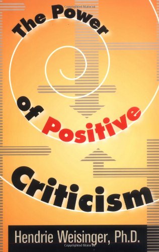 Cover of The Power of Positive Criticism