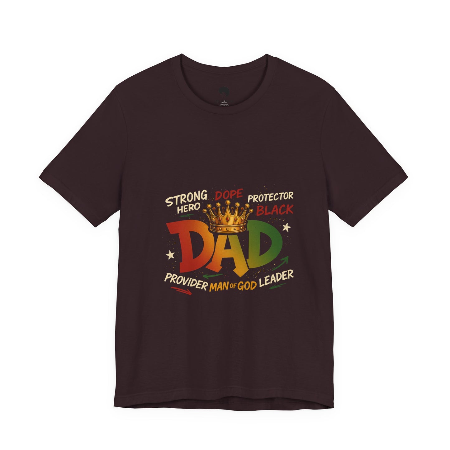 Hero Dad Unisex Tee, Father's Day Gift, Black Pride Shirt, Family Apparel, Rasta
