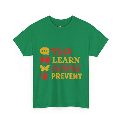Talk, Learn, Change Prevent Tee - Unisex Heavy Cotton Tee, Educational [...]